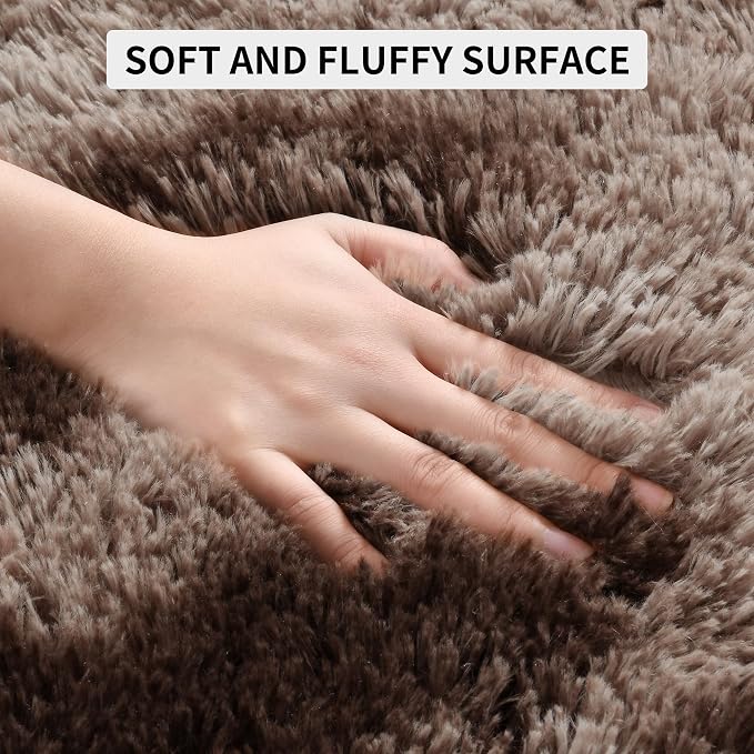 Tepook Soft Fluffy Rugs for Bedroom, 4x6 Area Rug for Living Room, Modern - Image 7