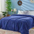 inhand Navy Fleece Queen Blanket by inhand