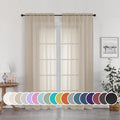 OWENIE Sheer Curtains 72 Inches Long by OWENIE