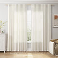Extra Wide 100 Inch Linen Curtains by Nanspring