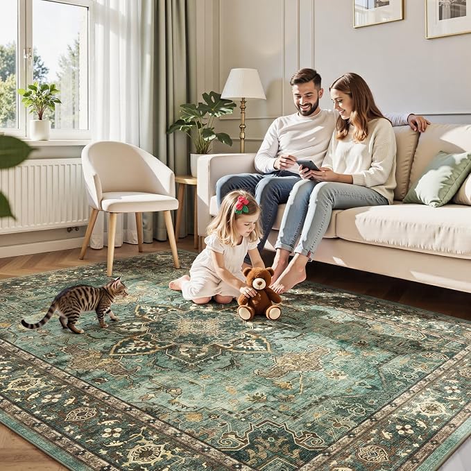 Lofus 6x9 Area Rugs for Living Room, Washable Area Rug, Rugs for Bedroom - Image 9