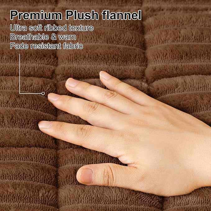Smiry Couch Cover for Dogs Washable, Non Slip Fuzzy Pet Couch Covers for 3 - Image 4
