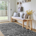 3x5 Washable Entryway Area Rug: Modern Moroccan Small Runner Rug Indoor Soft by Ksrau