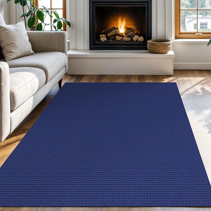 KOZYFLY Washable Area Rug 4x6 ft Non Slip Rubber Backed Living Room Rugs - Image 8