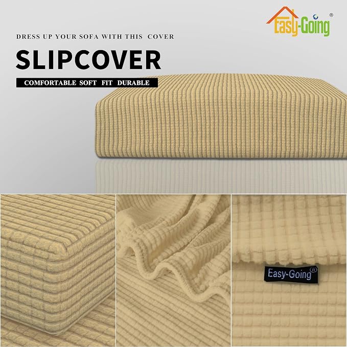 Easy-Going Stretch Loveseat Cushion Cover Sofa Cushion Furniture Protector Sofa - Image 4