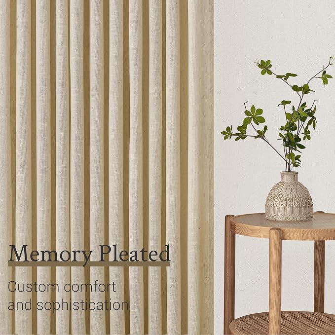 Pinch Pleated 92 Inch Curtains 2 Panels - Image 4
