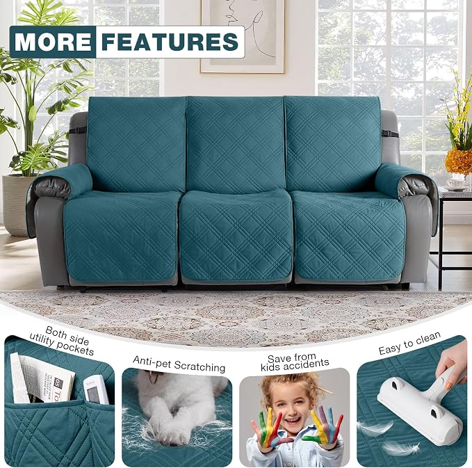 TAOCOCO 100% Waterproof Recliner Sofa Cover, Non Slip Split Couch Covers - Image 6