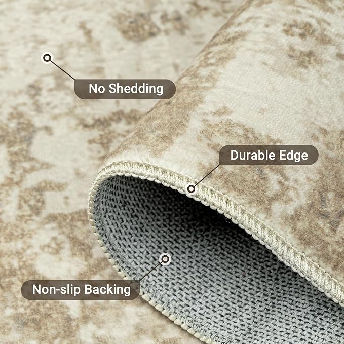 LEPEII 8x10 Area Rugs, Machine Washable Low Pile Rugs - Image 6