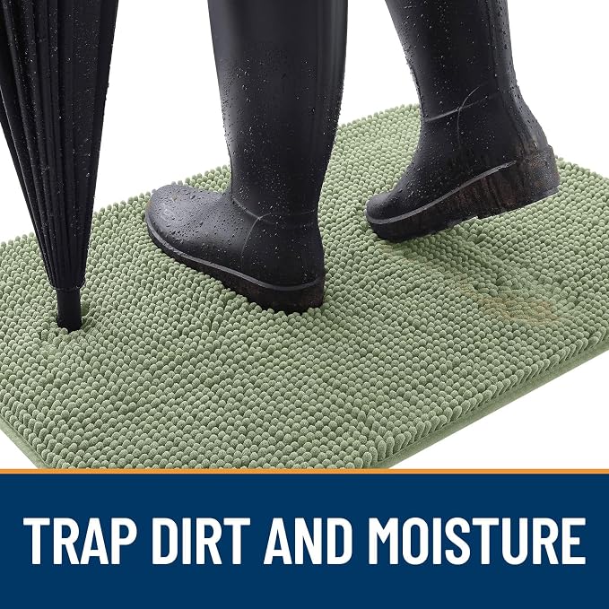 OLANLY Dog Door Mat for Muddy Paws 54x32, Absorbs Moisture and Dirt, Absorbent - Image 2