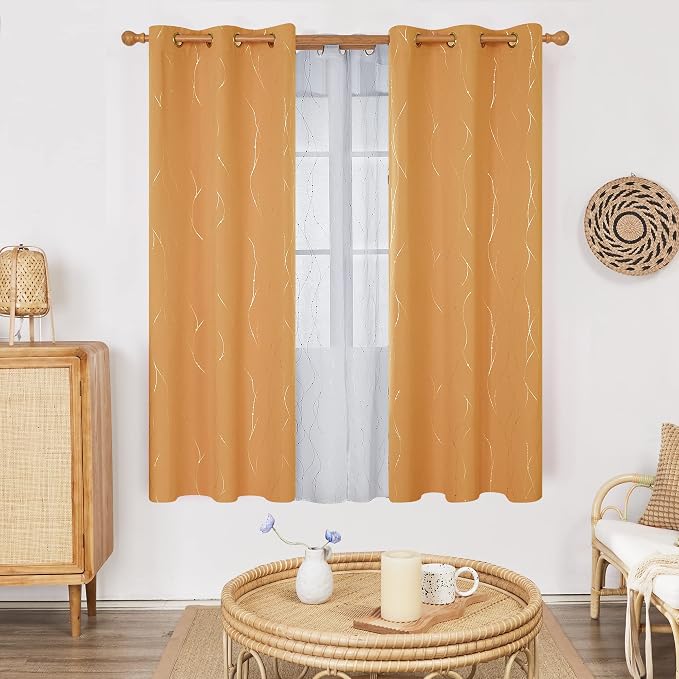 Deconovo Blackout Curtains for Home Decoration, 72 Inch Length - Image 2