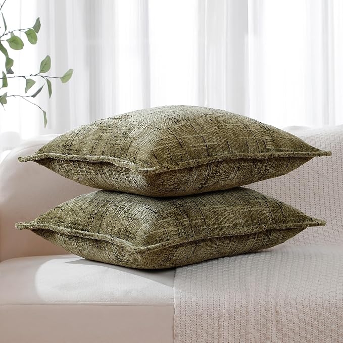 HPUK Fall Chenille Soft Throw Pillow Covers 18x18 Set of 2, Accent Cushion - Image 4
