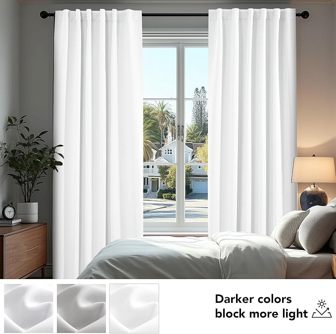 Deconovo Room Darkening Curtains, Thermal Insulated Noise-Reducing Window Panels - Image 4