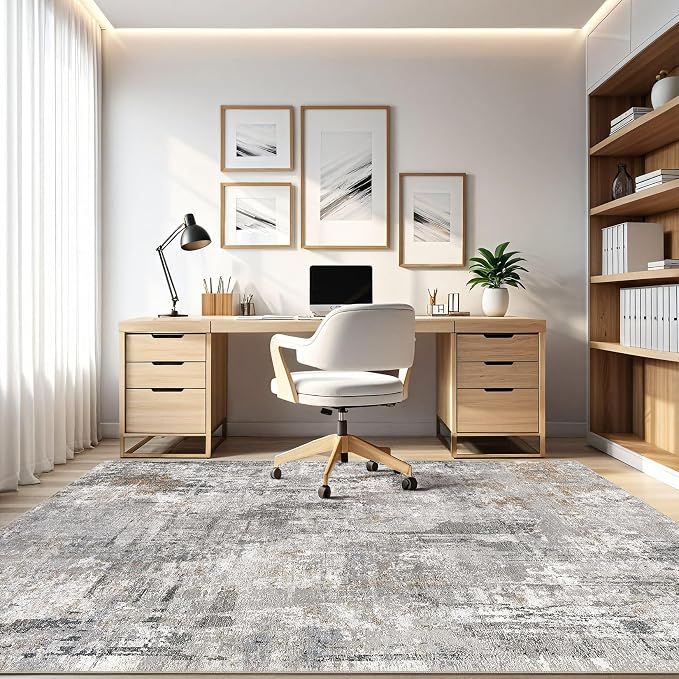LOONGRUG 10x14 Area Rugs Washable Large Neutral Modern Living Room Rug | - Image 8