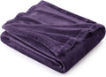 Bedsure GentleSoft Fleece Blanket Twin Size Purple by BEDSURE