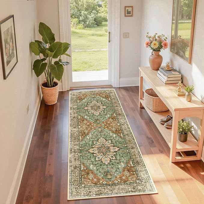 Area Rugs 2'x6' Runner Rug Non Slip Washable by RELEANY