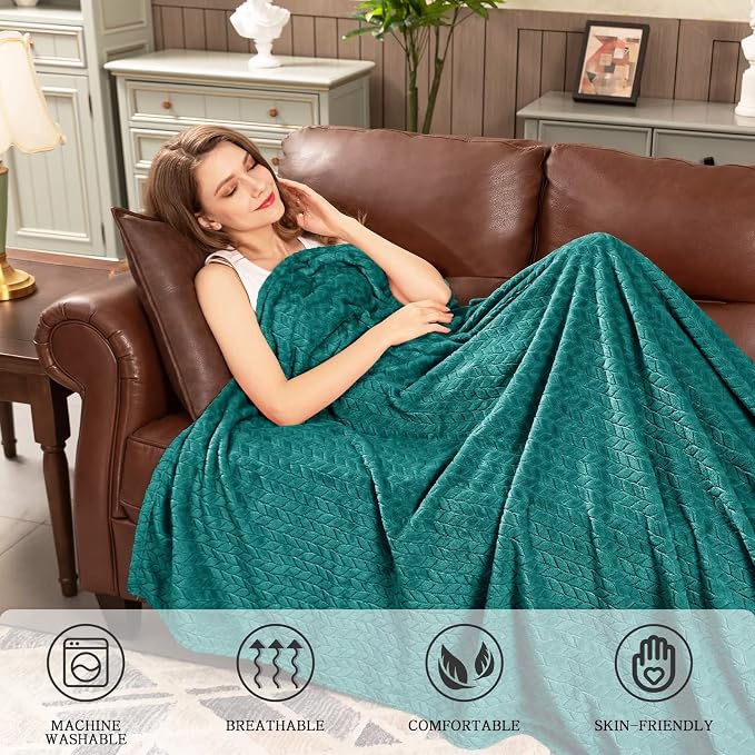 inhand Fleece Throw Blanket, Super Soft Fuzzy Blanket - Image 5