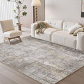 4 x 6 Area Rugs for Living Room, Machine Washable Non Slip Rug Ultra Soft Low by AMOAMI