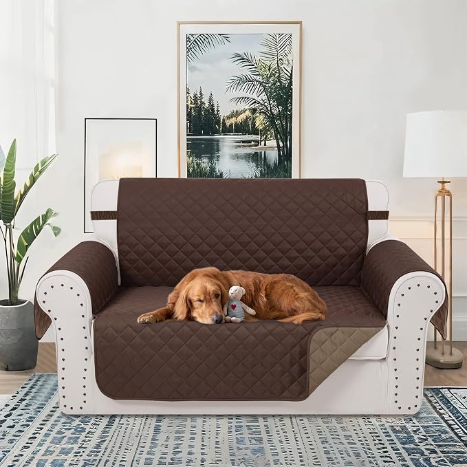 Reversible Loveseat Sofa Covers Couch Cover Furniture Protector - Image 2
