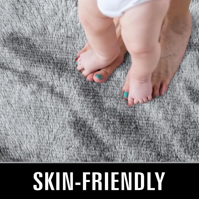 TWINNIS Super Soft Shaggy Rugs Fluffy Carpets, 6x9 Feet, Indoor Modern Plush - Image 3