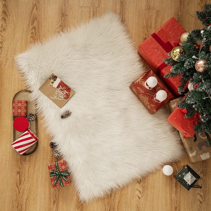 MIULEE Fluffy Rug Soft Shaggy Faux Fur Area Rug Luxury Plush Rectangle Carpet - Image 7