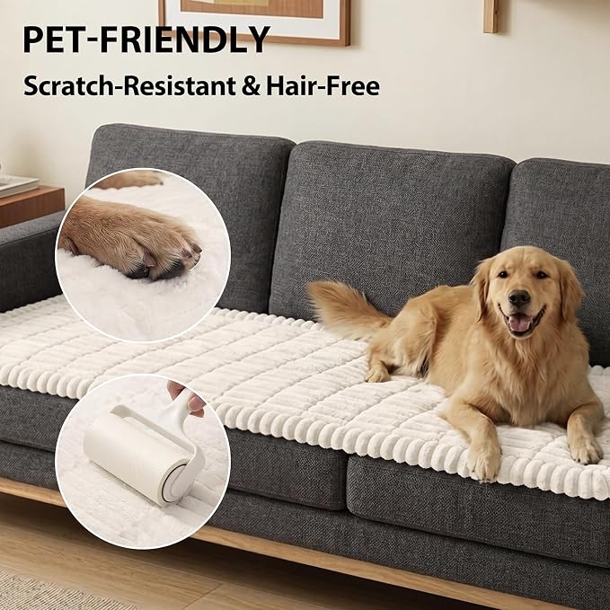 Fixwal Pet and Family Friendly Couch Covers, Washable Non-Slip Dog Mat - Image 4