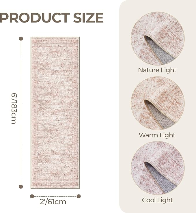 Washable Runner Rugs for Bedroom - Image 2