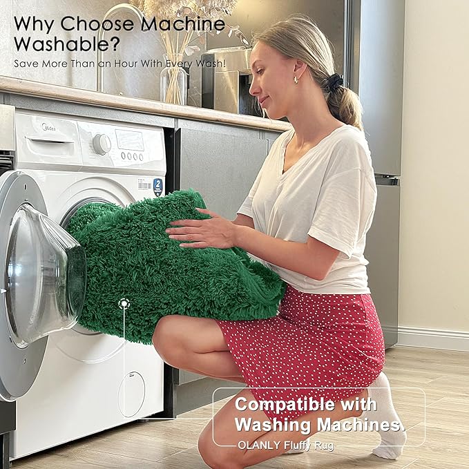 OLANLY 8x10 Machine Washable Large Area Rugs - Image 2