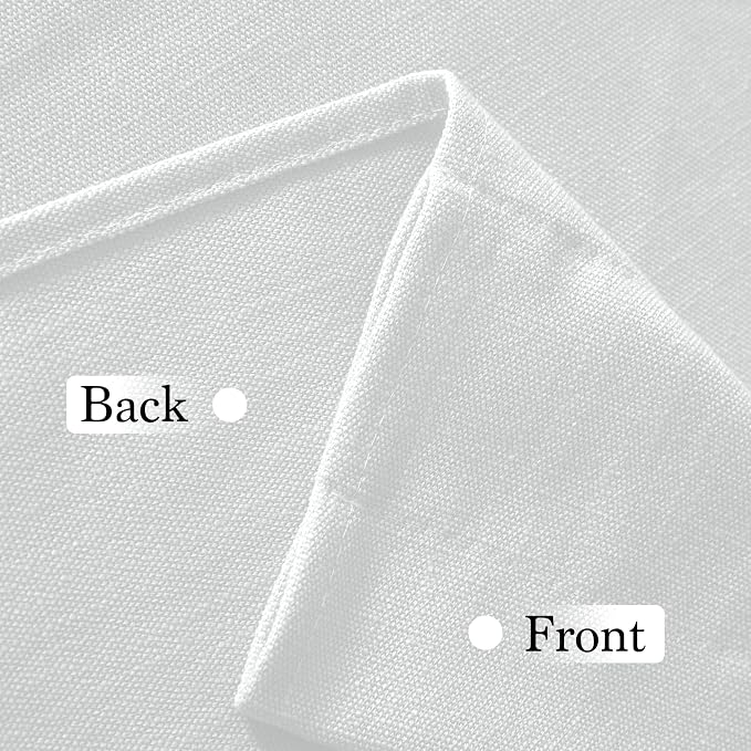 RYB HOME 2 Panels Valance for Windows Thick Faux Linen Blended Light Filtering - Image 4