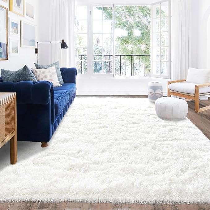 Rugs for Living Room 6x9, Soft Shaggy Modern Shag Area Rug for Bedroom - Image 2