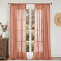 BGment Terracotta Linen Curtains by BGment