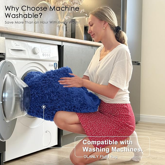 OLANLY 8x10 Machine Washable Large Area Rugs - Image 2