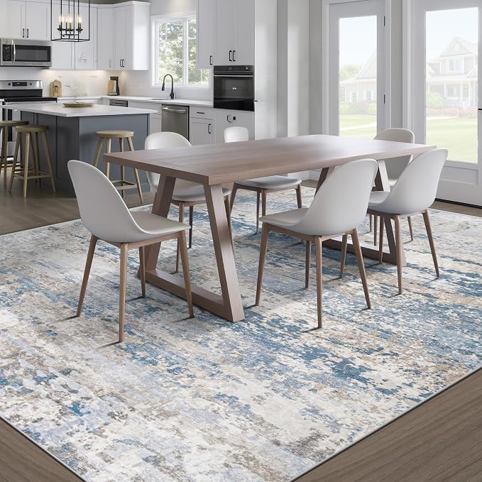 pmtsns Area Rugs 10x14 Living Room: Washable Rug Modern Abstract Neutral Soft - Image 6