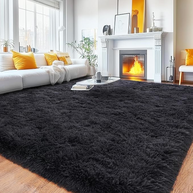 Rugs for Living Room 6x9, Soft Shaggy Modern Shag Area Rug for Bedroom - Image 3