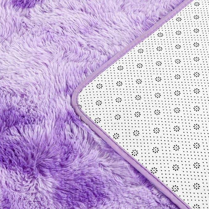 Deerhoo Large Shag Area Rugs 6 x 9, Tie-Dyed Plush Fuzzy Rugs - Image 6
