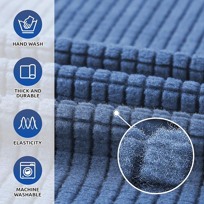 KEKUOU Stretch Single Sofa Slipcover 1 Piece Couch Sofa Cover Furniture - Image 3