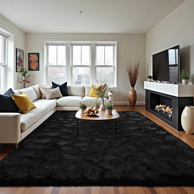 LOCHAS Ultra Soft Indoor Modern Area Rugs Fluffy Living Room Carpets - Image 7