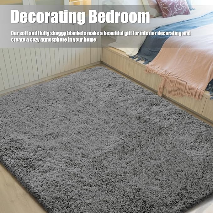 Ultra Soft Fluffy Area Rugs for Bedroom Living Room 10x12, Nursery Rug - Image 5