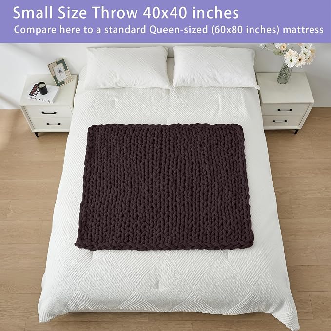 Bigacogo Chunky Knit Throw Blanket - Image 5