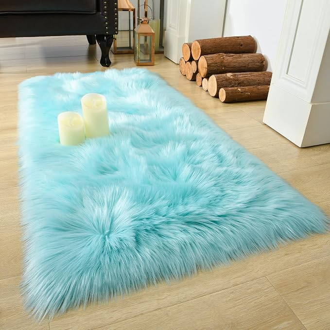 LOCHAS Soft Fluffy Faux Fur Rugs - Image 2
