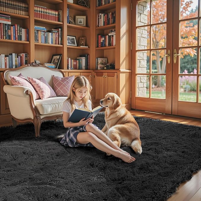 8x10 Area Rugs for Living Room Bedroom, Large Area Rug Shaggy Carpet Soft Plush - Image 3