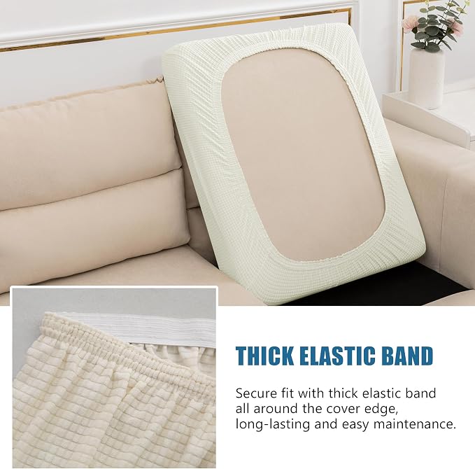 Water Repellent Sofa Seat Cushion Covers Durable Sofa Cushion Cover Spandex - Image 4