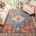 SERISSA 5x7 Boho Tribal Area Rug, Washable Large Rugs by SERISSAHomeDecorCollection
