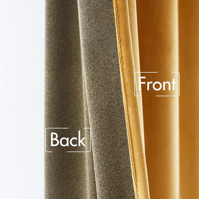 MIULEE Velvet Curtains 96 inches 2 Panels - Image 6