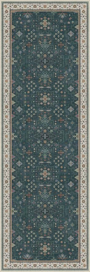 Hazo Haus Dark Green 2x6 Kitchen Rug - Image 8