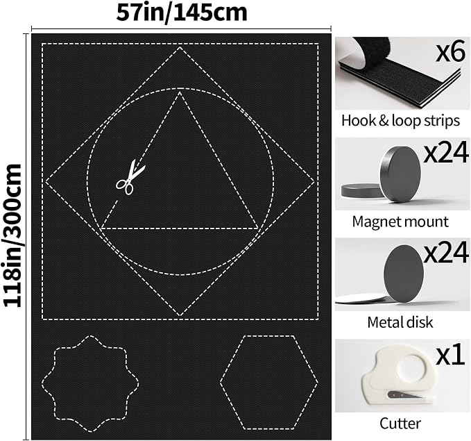 BKSAI 100% Blackout Window Cover, Portable Magnetic Black Out Curtains - Image 6