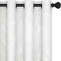 Deconovo White Curtains, Room Darkening Curtain, Thermal Insulated Noise by Deconovo