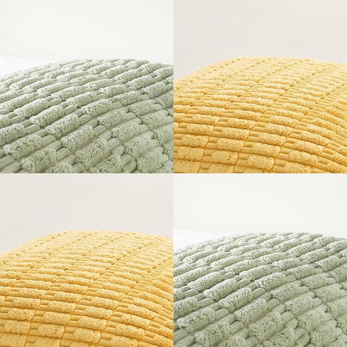 Fancy Homi Set of 4 Spring Lumbar Rectangle Decorative Throw Pillow Covers - Image 4