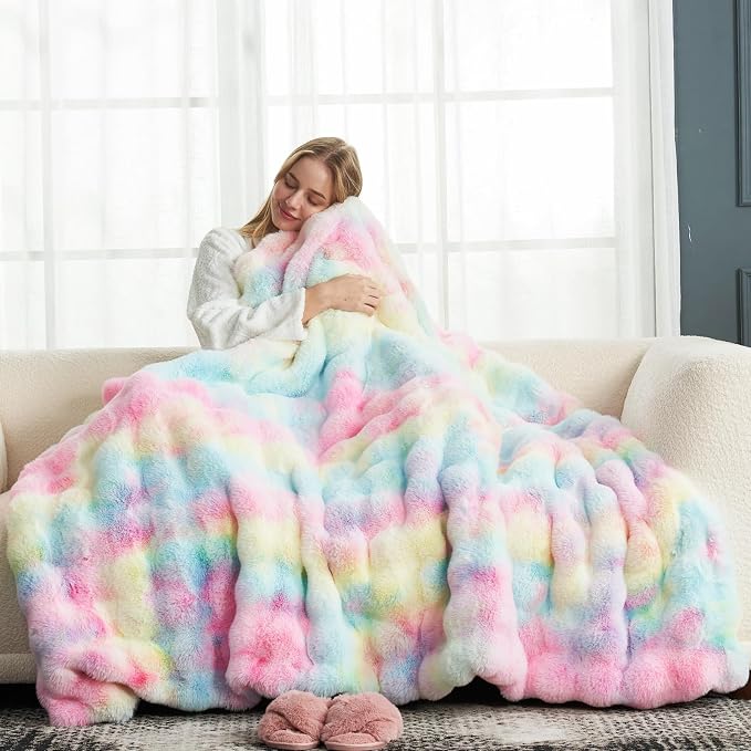 Cozy Bliss Faux Fur Throw Blanket by CozyBliss