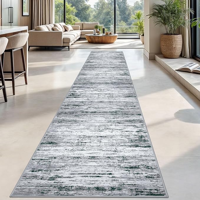 Lansny Modern Abstract Runner Rug 2.6x18 - Image 2