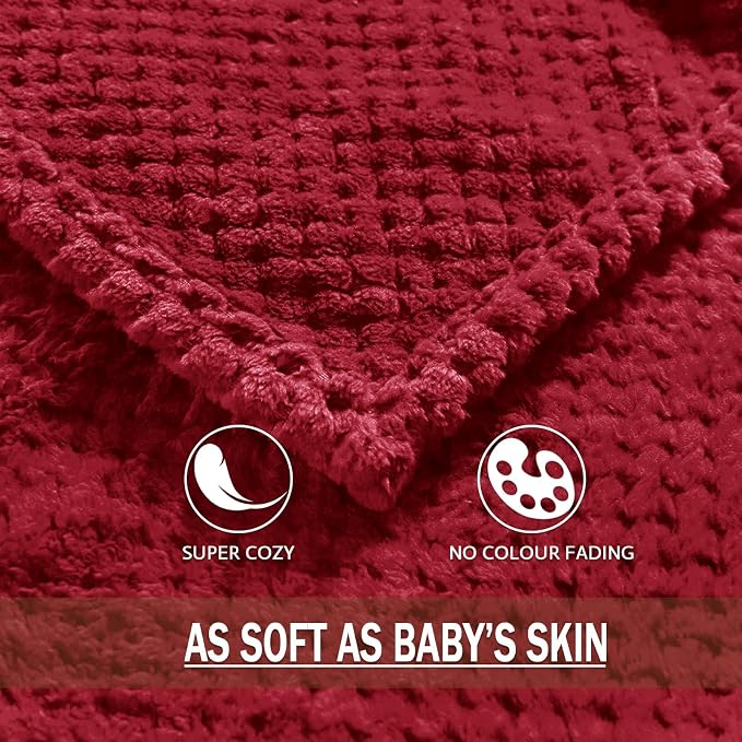 Exclusivo Mezcla Fleece Bed Blanket King Size, Super Soft and Warm Blankets - Image 8